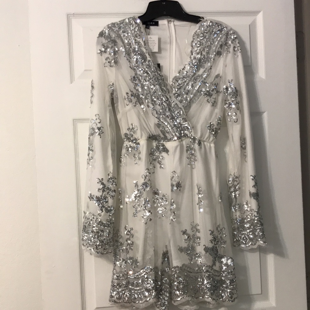 Sequin lace Dress/trouser suit From Parisian.